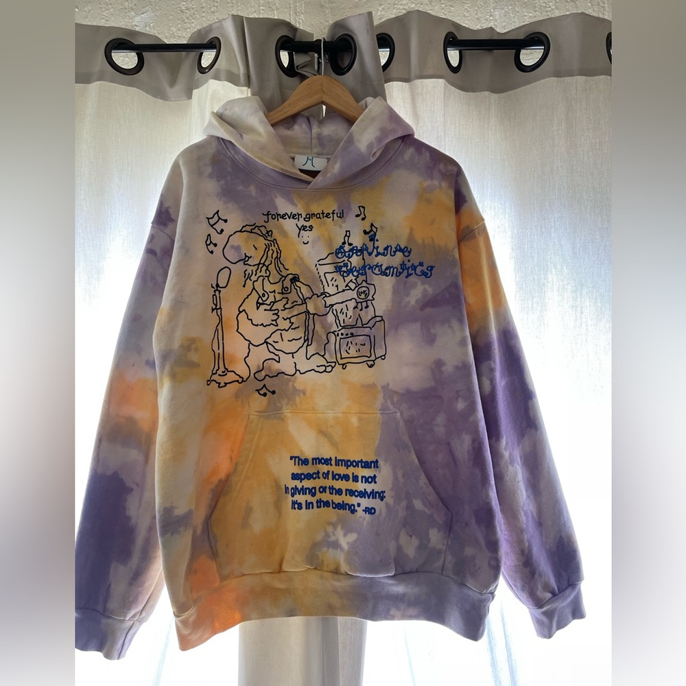 Online Ceramics Men’s tie dye Hoodie. Large